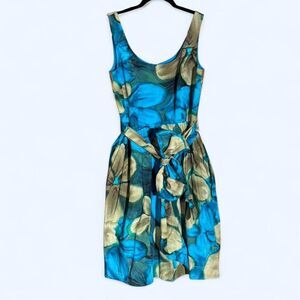 Rene Rene Watercolor Floral-Print Women's Mini Dress - Medium